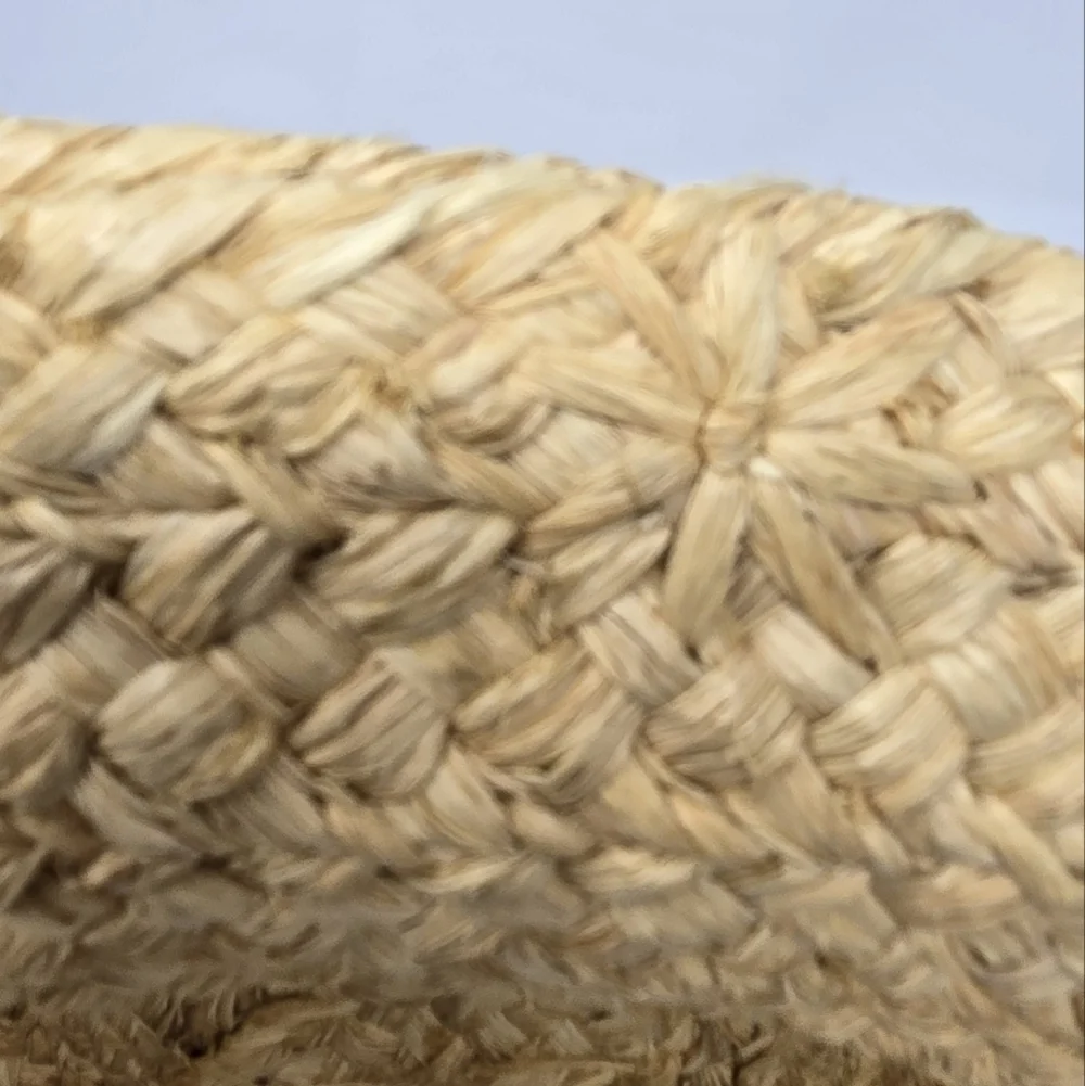 HELEN KAMINSKI HANDMADE RAFFIA STRAW SUN HAT ROLLED BRIM NATURAL WOMEN OS BEACH